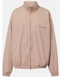 Acne Studios - Logo Cotton Poplin Jacket - Lyst