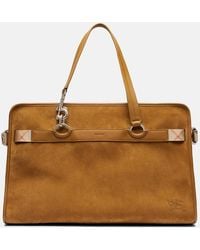 Burberry - Weekender B Clip Holdall Aus Veloursleder - Lyst