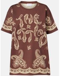 The Attico - Bandana Oversized Cotton Jersey T-Shirt - Lyst