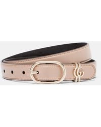 Gucci - Double G Leather Belt - Lyst