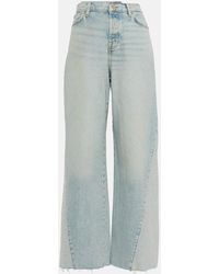 7 For All Mankind - Zoey High-rise Wide-leg Jeans - Lyst