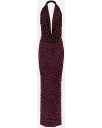 The New Arrivals Ilkyaz Ozel - Agel Embellished Halterneck Gown - Lyst