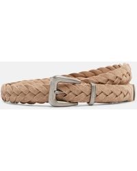 Brunello Cucinelli - Braided Suede Belt - Lyst