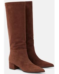 Gianvito Rossi - 45 Suede Knee-High Boots - Lyst
