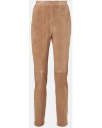 Max Mara - Max Mara Pantalones Slim Amleto De Ante - Lyst