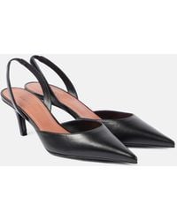 AMINA MUADDI - Sofia Leather Slingback Pumps - Lyst
