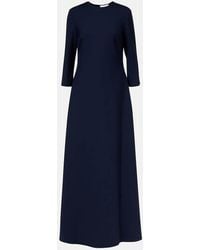 Oscar de la Renta - Vestido De Fiesta En Mezcla De Lana Adornado - Lyst