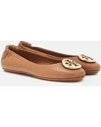 Tory Burch - Minnie Travel Ballet W/ Metal Logo - Lyst