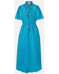 Valentino - Cotton Lace Maxi Dress - Lyst