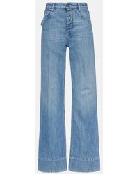 Bottega Veneta - Mid-Rise Wide-Leg Jeans - Lyst