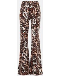 Diane von Furstenberg - Brooklyn Leopard-Print Flared Pants - Lyst