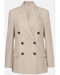 Brunello Cucinelli - Wool And Cashmere Blazer - Lyst
