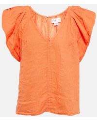 Velvet - Ava Linen Top - Lyst