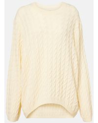Jardin Des Orangers - Cable-Knit Wool And Cashmere Sweater - Lyst