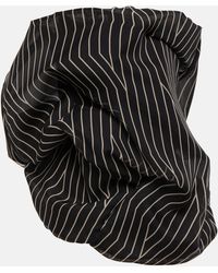 Rick Owens - Striped Strapless Silk Top - Lyst