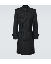Burberry - Silk-blend Trench Coat - Lyst