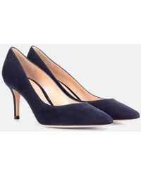 Gianvito Rossi - Gianvito 70 Suede Pumps - Lyst