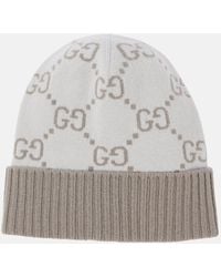 Gucci - Gg Cashmere Jacquard Beanie - Lyst