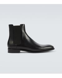Saint Laurent - Adrien Leather Chelsea Boots - Lyst