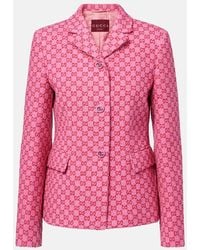 Gucci - Veste Gg En Jacquard De Coton Melange - Lyst