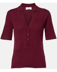 Lisa Yang - Malie Ribbed-Knit Cashmere Polo Sweater - Lyst