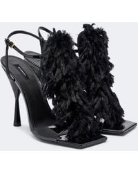 Givenchy - Pompom Leather Sandals - Lyst