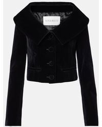 Nina Ricci - Cropped Cotton Velvet Jacket - Lyst