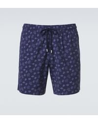 Vilebrequin - Printed Wool Swim Trunks - Lyst