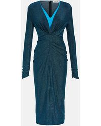 Diane von Furstenberg - Hades Glittered Stretch-jersey Midi Dress - Lyst