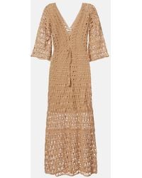 Anna Kosturova - Marissa Cotton Crochet Maxi Dress - Lyst