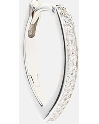 Repossi - Einzelner Ohrring Antifer aus 18kt Weissgold mit Diamanten - Lyst