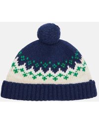 Miu Miu - Fair Isle Virgin Wool Beanie - Lyst