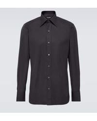 Tom Ford - Camisa De Esmoquin De Popelin De Algodon - Lyst