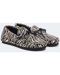 Isabel Marant - Fitza Zebra-Print Calf Hair Loafers - Lyst