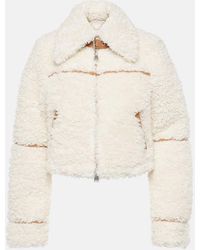 Jonathan Simkhai - Triana Paneled Faux Fur Jacket - Lyst