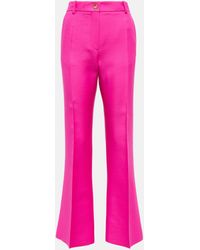 Valentino - Crepe Couture Flared Pants - Lyst