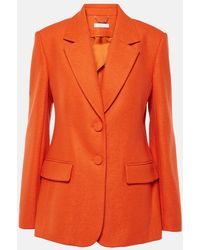 Chloé - Blazer En Mezcla De Lana Y Cachemir - Lyst