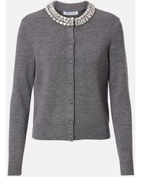 Veronica Beard - Cardigan Daro Aus Wolle Mit Kristallen - Lyst