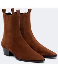 Aeyde - Agata Suede Ankle Boots - Lyst