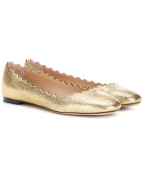 Chloé Lauren Ballerinas - Metallic