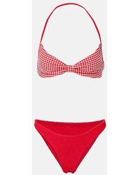 Hunza G - Kacey Checked Bikini - Lyst
