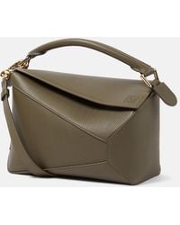 Loewe - Puzzle Edge Small Leather Top-Handle Bag - Lyst
