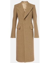 Burberry - Mantel aus Wolle - Lyst