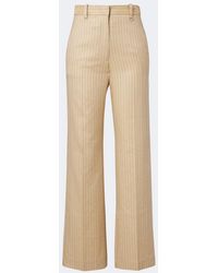 Isabel Marant - Noanda Pinstripe Wool-Blend Straight Pants - Lyst