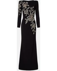 Jenny Packham - Slipper Orchid Floral-Embellished Maxi Dress - Lyst
