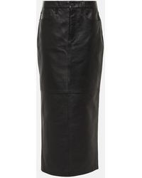 Wardrobe NYC - Back-slit Leather Maxi Skirt - Lyst