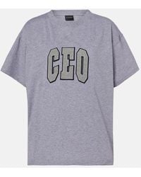 Balenciaga - T-Shirt Ceo Team Aus Baumwoll-Jersey - Lyst