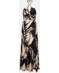 Poupette - Stella Printed Maxi Dress - Lyst