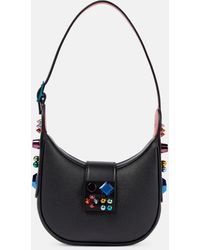 Christian Louboutin Schultertasche Carasky Mini aus Leder - Blau