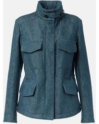 Loro Piana - Traveller Mini Denim Field Jacket - Lyst